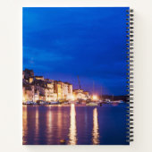 クロアチアタウンSibenik at night Notebook ノートブック (裏面)