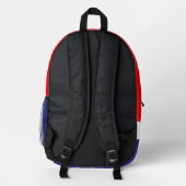 クロアチアバックパック、愛国心、クロアチア国旗 プリントバックパック (裏面)