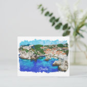 クロアチアパノラマビュートラベル ポストカード (スタンド正面)