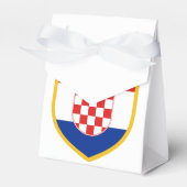 クロアチアパーソナライズされた国旗 フェイバーボックス (正面サイド)