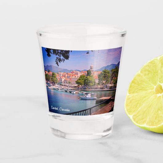クロアチアビュー・オブ・ザ・タウン ショットグラス (正面)