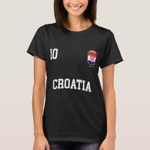 クロアチアフード付きスウェットシャツ10クロアチアフラッグサッカーチームフットバ Tシャツ