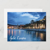 クロアチアポストカードでプロムナードを分割 ポストカード (正面/裏面)