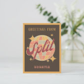 クロアチアレトロヴィンテージパーティーはがき ポストカード (スタンド正面)