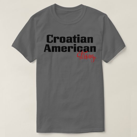 クロアチアンアメリカンストロング2 Tシャツ (デザイン正面)