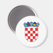 クロアチア公式コートオブアームズ紋章 マグネット (正面/裏面)