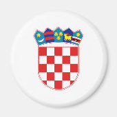 クロアチア公式コートオブアームズ紋章 マグネット (正面)