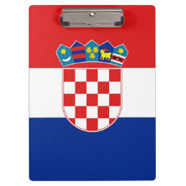 クロアチア国旗が貼られた愛国的なクリップボード クリップボード