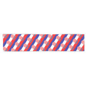 クロアチア国旗とクロアチアファッションホーム/スポーツファン ショートテーブルランナー (横)