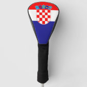 クロアチア国旗とゴルフクロアチアスポーツカバー/クラブ ゴルフヘッドカバー (正面)
