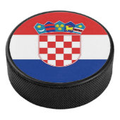 クロアチア国旗と愛国的なホッケーパック アイスホッケーパック (3/4)