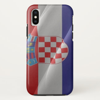 クロアチア国旗なびく –  iPhone X ケース