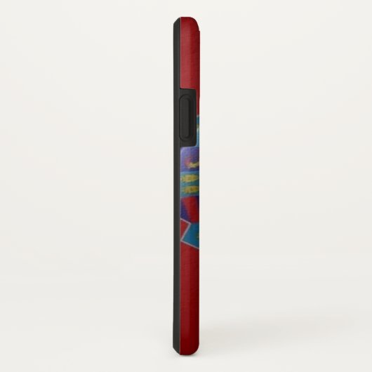 クロアチア国旗なびく – Case-Mate iPhoneケース (裏面/右)