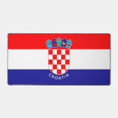 クロアチア国旗のカスタム文字 デスクマット (正面)
