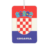 クロアチア国旗のカーエアフレッシュナー，クロアチア カーエアーフレッシュナー (正面)