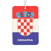 クロアチア国旗のカーエアフレッシュナー，クロアチア カーエアーフレッシュナー (裏面)