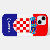クロアチア国旗のケース,クロアチアファッション/スポーツ Case-Mate iPhoneケース (裏面 (横))