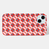 クロアチア国旗のパターン Case-Mate iPhoneケース (裏面 (横))