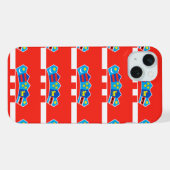 クロアチア国旗のパターン iPhoneケース (裏面横)