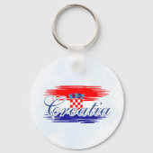 クロアチア国旗の地図 キーホルダー (裏面)