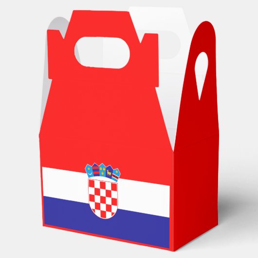 クロアチア国旗の好意ボックス フェイバーボックス (オープン)
