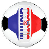 クロアチア国旗の愛らしい愛国心 サッカーボール (回転)