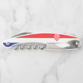 クロアチア国旗の愛国的な贈り物 ソムリエナイフ (裏面)