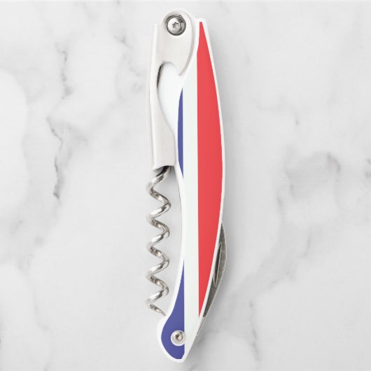 クロアチア国旗の愛国的な贈り物 ソムリエナイフ (正面)