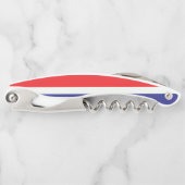 クロアチア国旗の愛国的な贈り物 ソムリエナイフ (正面)