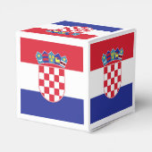 クロアチア国旗の紋章 フェイバーボックス (裏面サイド)