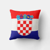 クロアチア国旗の装飾用クッション クッション (裏面)
