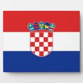 クロアチア国旗の額 フォトプラーク (正面)