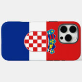 クロアチア国旗のApple iPhone 16 Pro Maxケース Case-Mate iPhoneケース (裏面 (横))