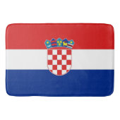 クロアチア国旗を掲げた大浴場 バスマット (正面)