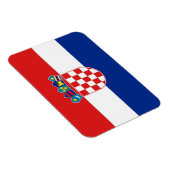 クロアチア国旗を掲げた愛国的なフレキシブル磁石 マグネット (右側)