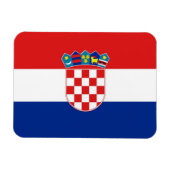 クロアチア国旗を掲げた愛国的なフレキシブル磁石 マグネット (横)