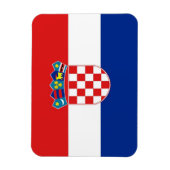 クロアチア国旗を掲げた愛国的なフレキシブル磁石 マグネット (縦)