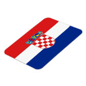 クロアチア国旗を掲げた愛国的なフレキシブル磁石 マグネット (左側)