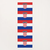 クロアチア国旗を掲げた愛国的なヨガマット ヨガマット (裏面)