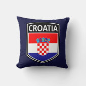 クロアチア国旗スロー枕 クッション (正面)