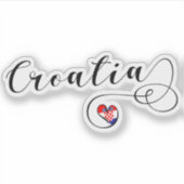 クロアチア国旗ハート,クロアチア シール (正面)