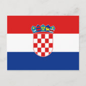 クロアチア国旗ポストカード ポストカード (正面)