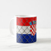 クロアチア国旗保護 コーヒーマグカップ (正面左)