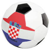 クロアチア国旗愛国の贈り物 サッカーボール (3/4)