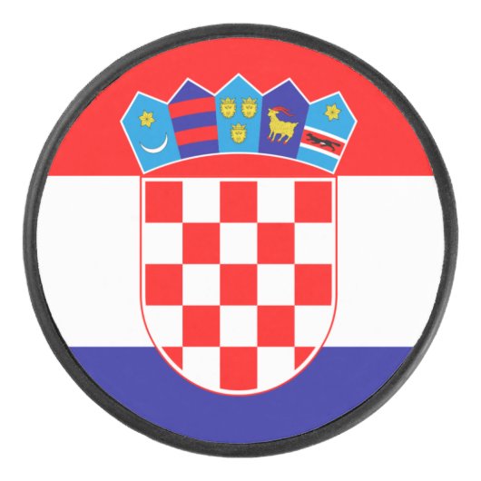 クロアチア国旗 アイスホッケーパック (正面)
