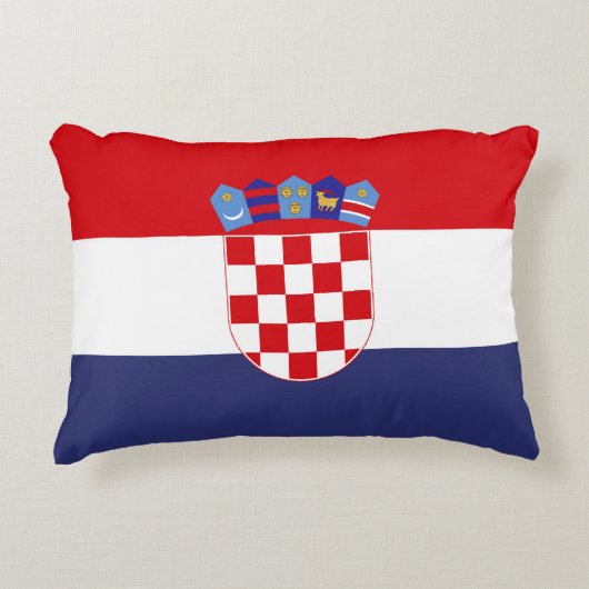 クロアチア国旗 アクセントクッション (正面)