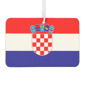 クロアチア国旗 カーエアーフレッシュナー (裏面)