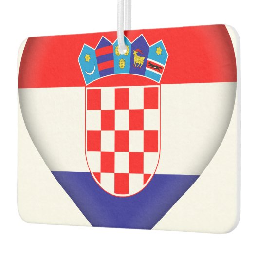 クロアチア国旗 カーエアーフレッシュナー (左)