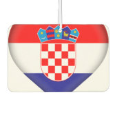 クロアチア国旗 カーエアーフレッシュナー (正面)