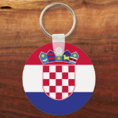 クロアチア国旗 キーホルダー (正面)